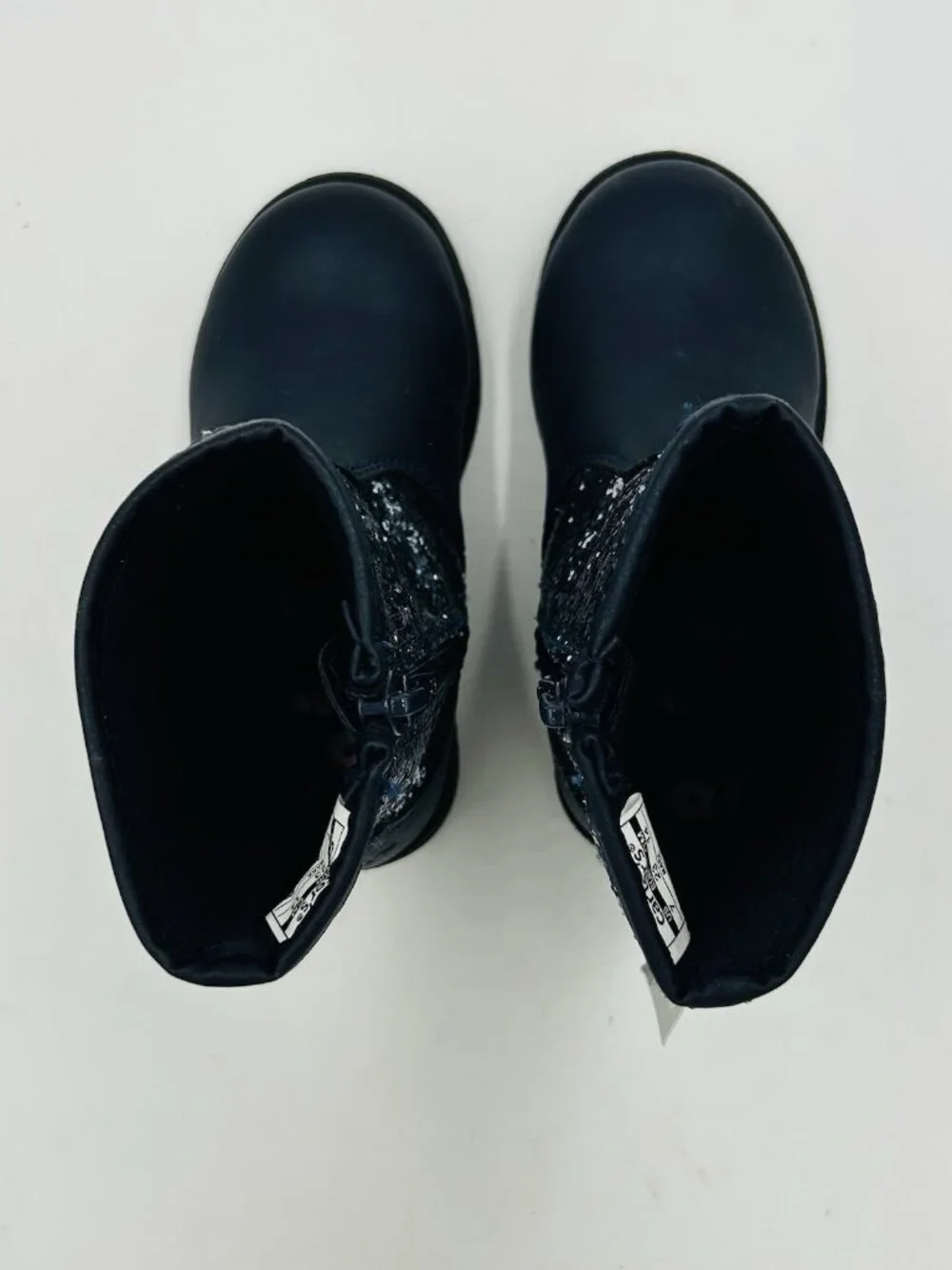 Carter's Toddler Girls Mara Navy Blue Glitter Boot Bootie Size 7 NEW